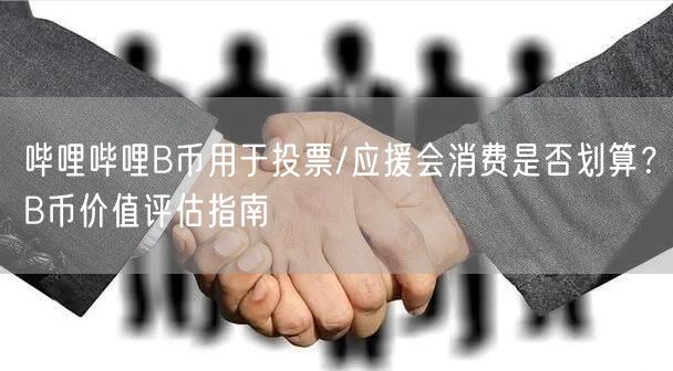哔哩哔哩B币用于投票/应援会消费是否划算？B币价值评估指南