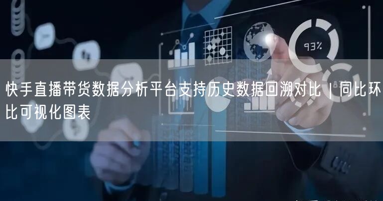 快手直播带货数据分析平台支持历史数据回溯对比｜同比环比可视化图表
