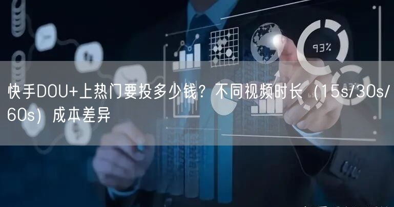 快手DOU+上热门要投多少钱？不同视频时长（15s/30s/60s）成本差异